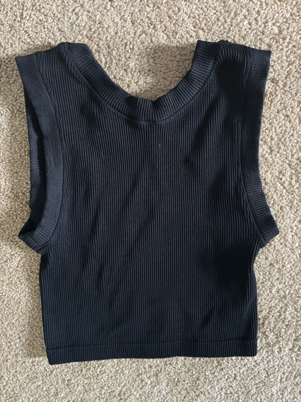 Black Ribbed Tank - Picture 2 of 2